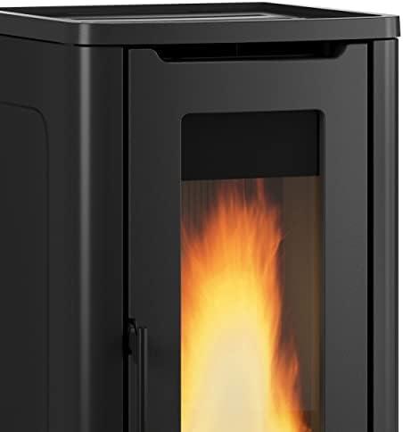 Pourquoi Choisir la Poêle À Granulés De Bois 10kw Noir 001285502 ?